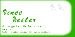 vince weiler business card